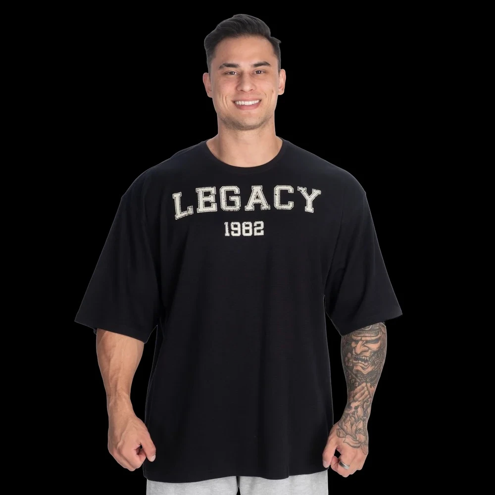 Legacy Iron Thermal Training Fitness Outdoor Sports Black Casual T-Shirt Men's and Women's Luxury Brand Top