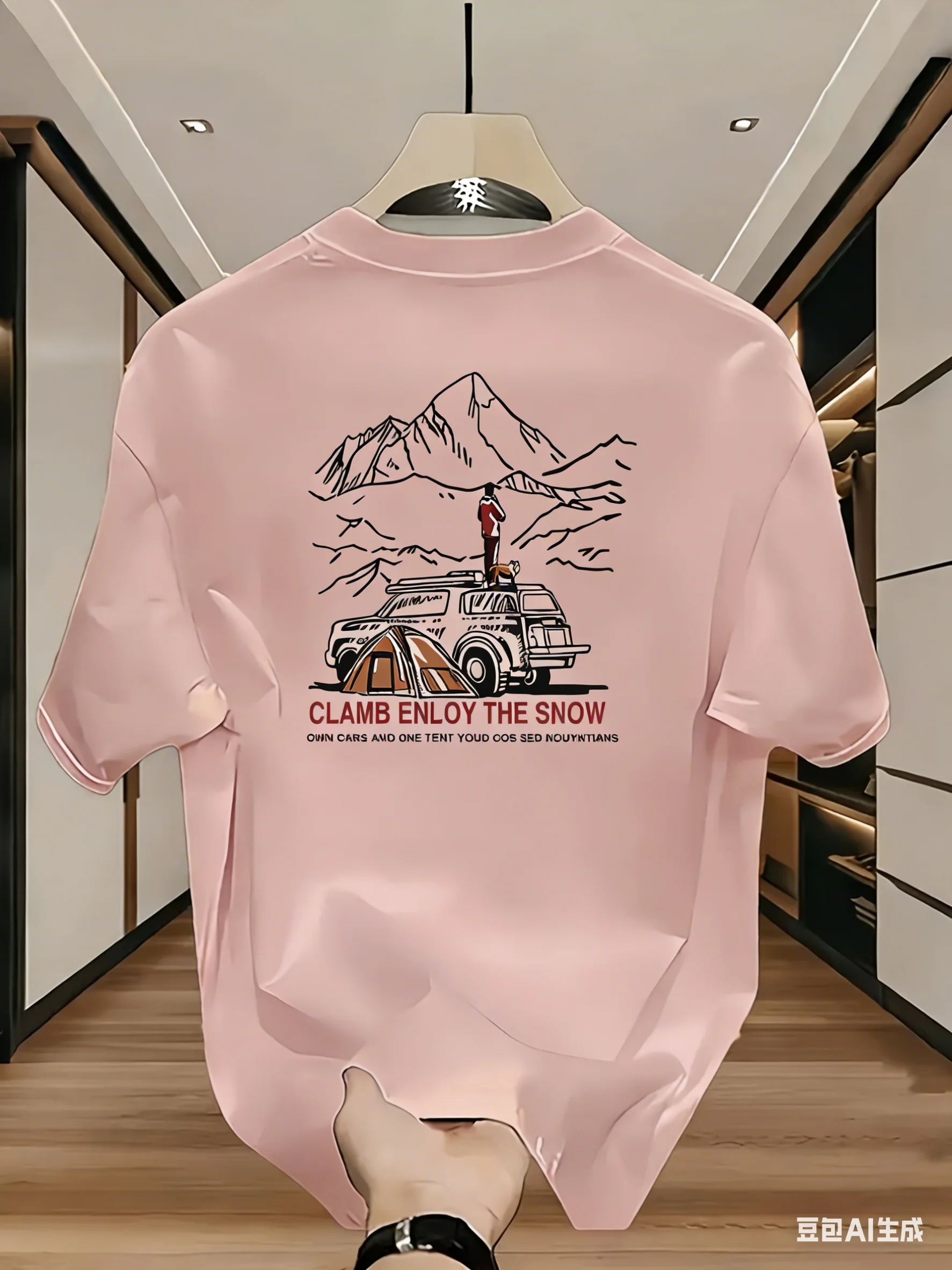 Summer 100% Cotton Men's T Shirt Soft Breathable Fabric Fashionable Train Pattern Comfortable Fit Suitable Daily Home Wear