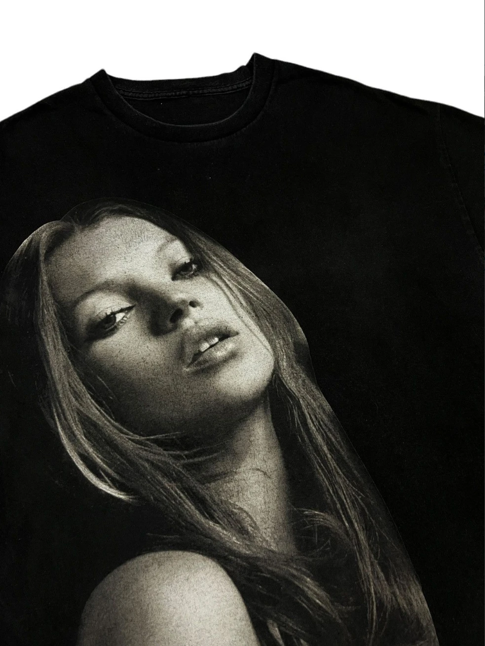 Kate Moss Pattern Printed Cotton Short Sleeve T-shirt Casual Fashion T-shirt Men Women Harajuku Retro T-shirts Unisex Y2k Tops