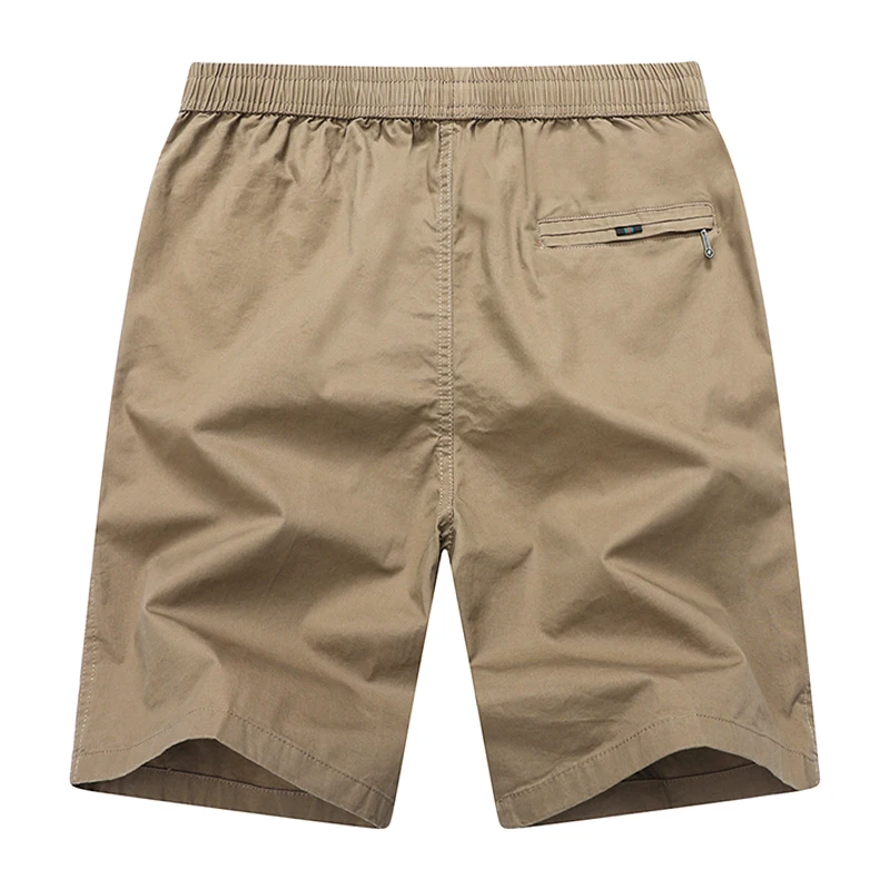 Summer Shorts Man 100% Cotton Lightweight Breathable Casual Fashion Short Pants Elastic Drawstring Outdoor Hiking Shorts