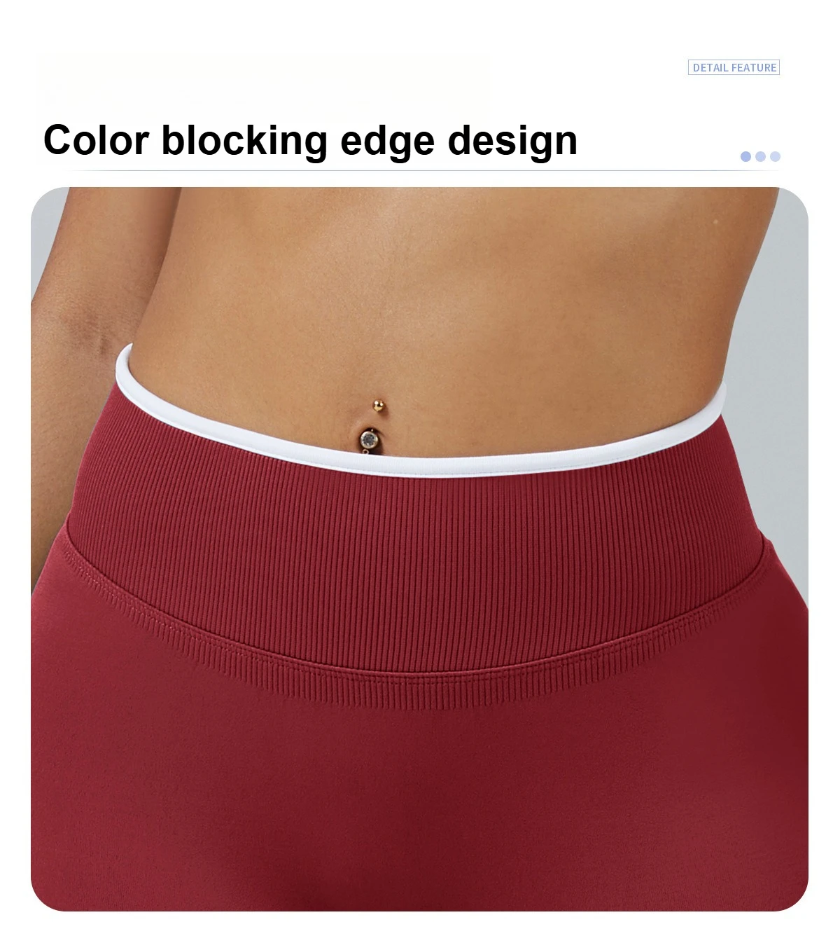 Seamless White Edge Color Block Yoga Shorts Women High Waist Butt Lifting Workout Gym Shorts Gym Running Wear Alone Leggings