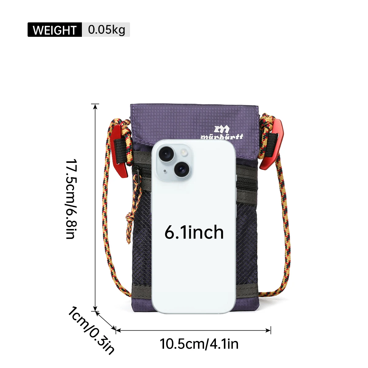 Color-Blocking Crossbody Phone Bag, Fashionable Dopamine Bag for Travel, Multi-Functional Casual Commuting Shoulder Bag, Small Tissue Bag
