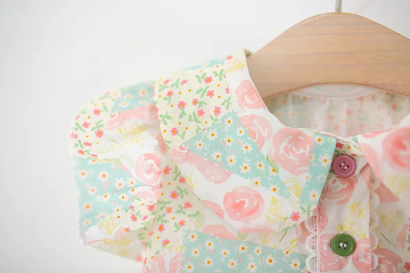 Sweet Lovely Summer New Baby Girl Dress Flower Print Birthday Party Princess Dress Children's Clothing 9 Months - 4 Years Old