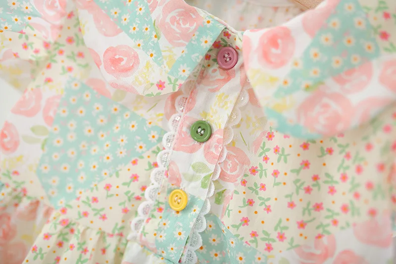 Sweet Lovely Summer New Baby Girl Dress Flower Print Birthday Party Princess Dress Children's Clothing 9 Months - 4 Years Old