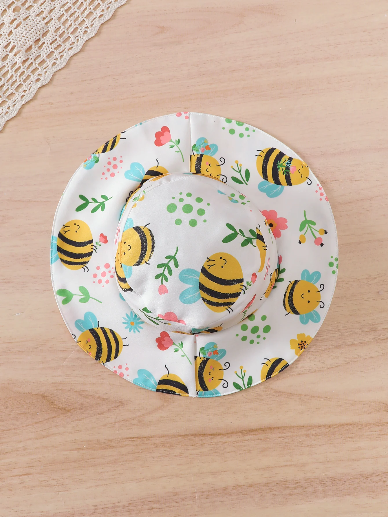 Baby Girl Dress Cartoon Bee Printed Strap Dress+Hat 2Pcs/Set 0-3 Year Old Cute Baby Girl Summer Dress Set Baby Clothing