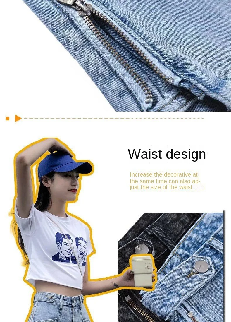 Women's Korean Y2K Black Denim Shorts Summer Thin High Waist A-Line Loose Wide Leg Slimming Hot Pants