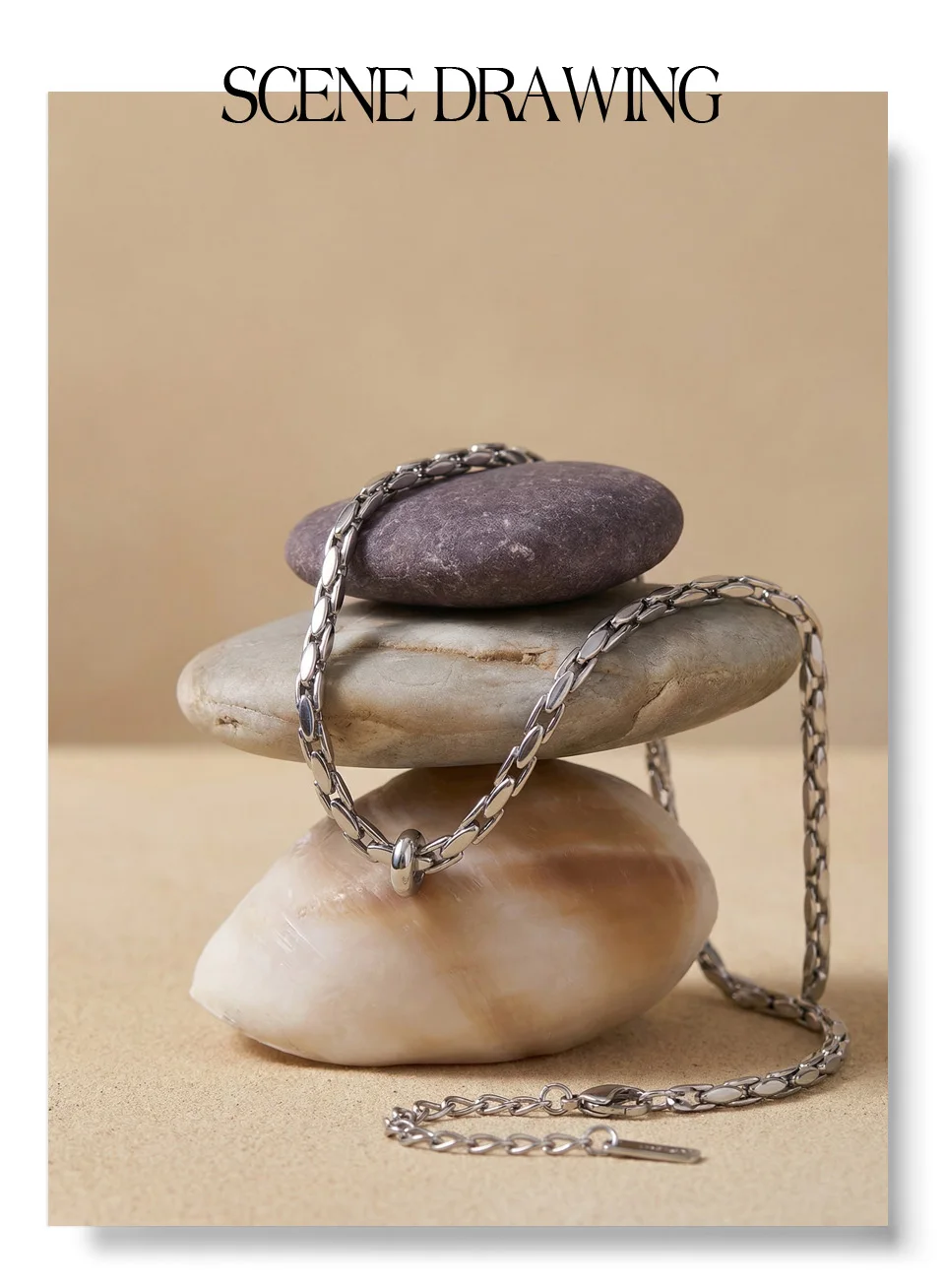 Yhpup New Arrivals Stainless Steel High Quality Metal Chain Necklace Waterproof PVD Plated Popular Casual Attractive Jewelry
