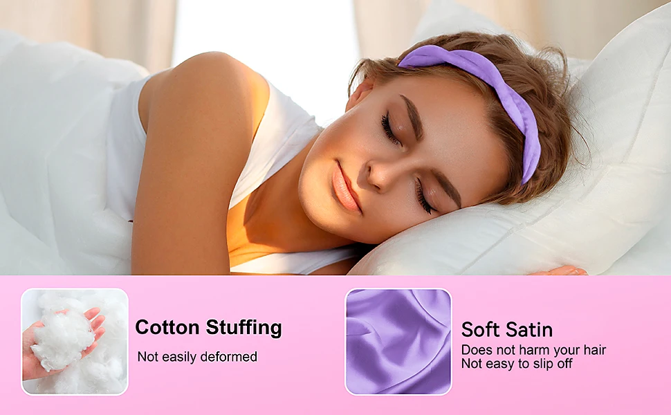 Small Heatless Curling Rod Headband, Upgraded 60" Extra Long Heatless Curls Headband Soft Hair Curlers to Sleep Hair Rollers