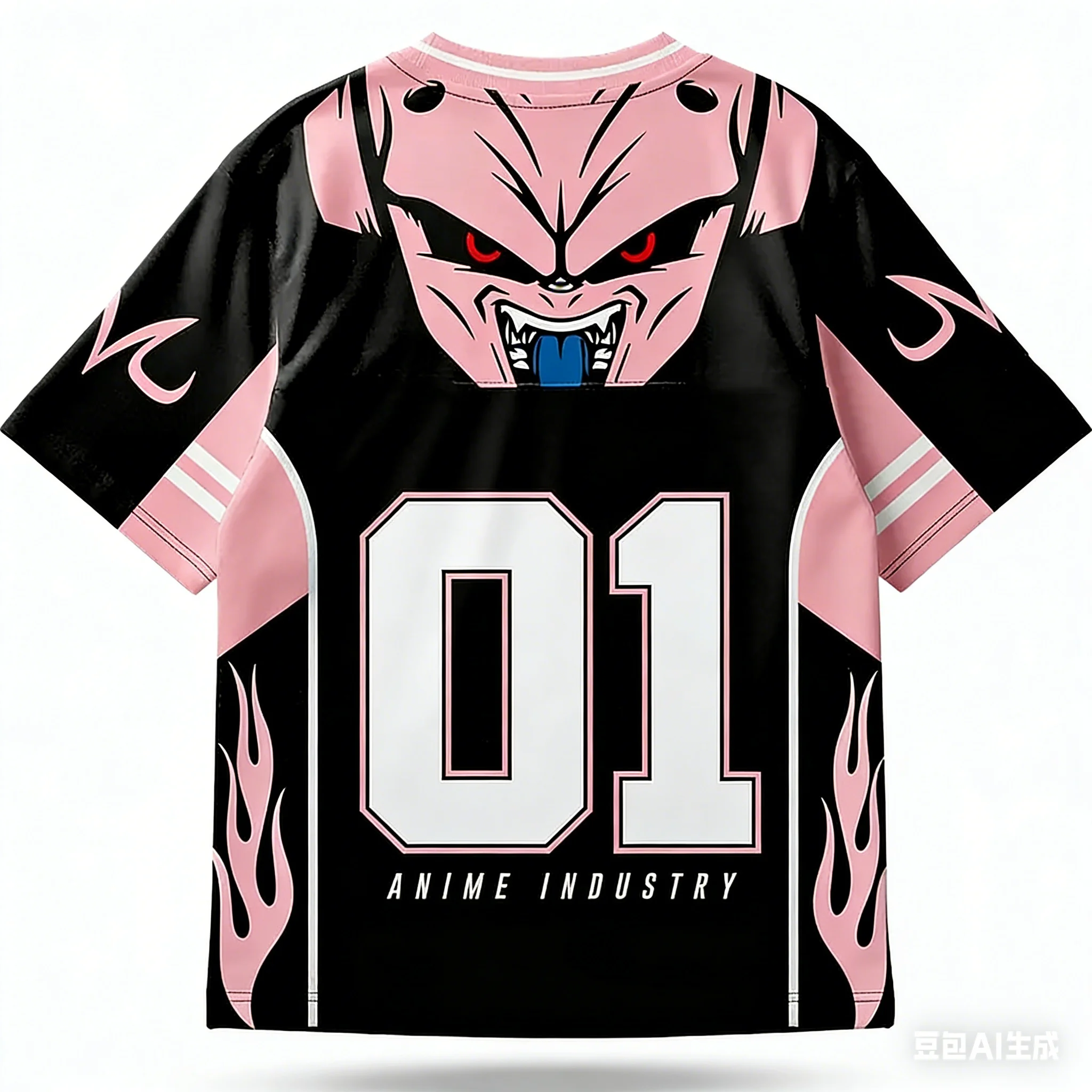 Adult and Children Parent-child Couple Dragon Ball Majin Boo European and American Style 3D Printed T-shirt, Shorts Friends