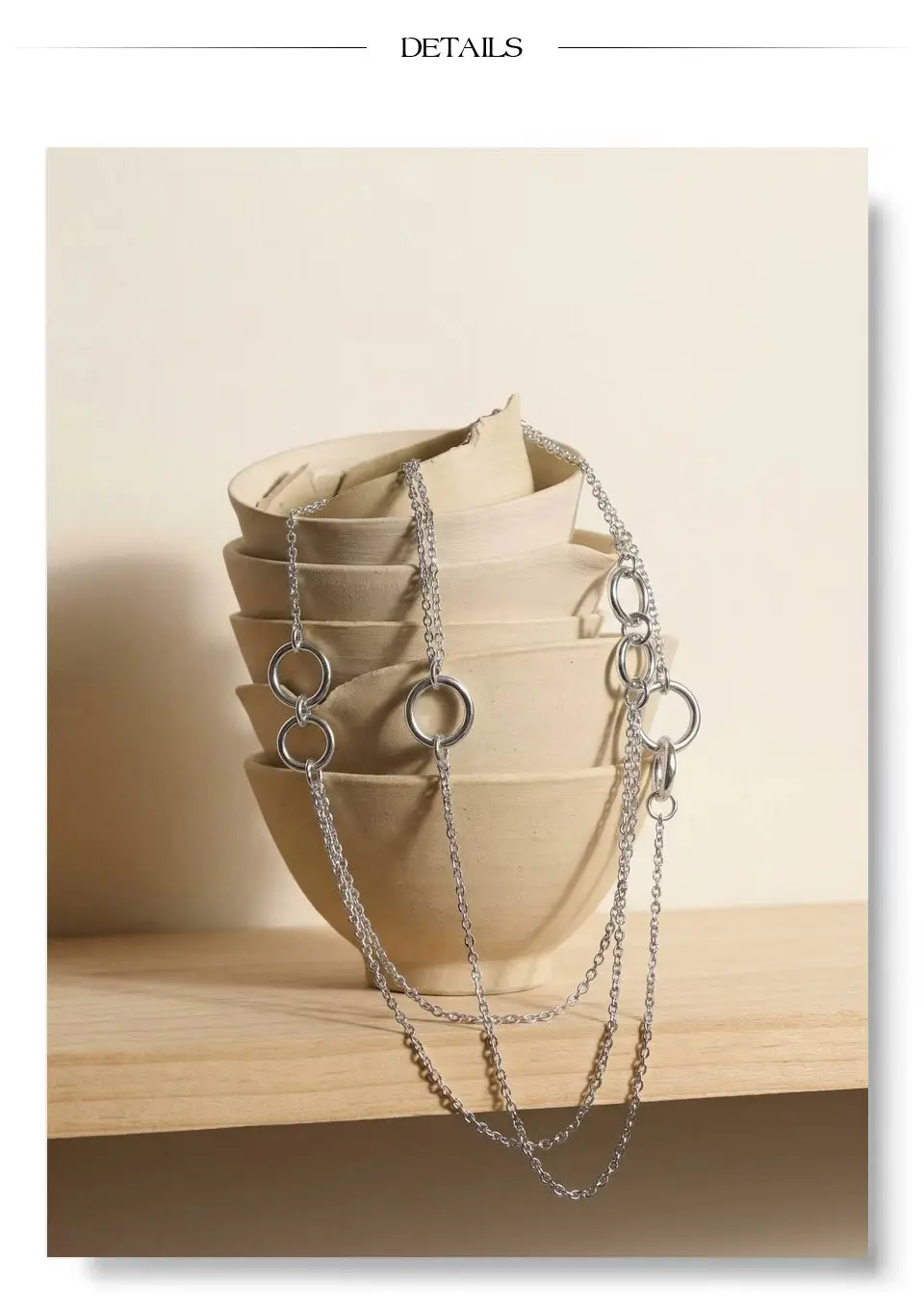 Yhpup 93+5cm Stainless Steel Chain Long Necklace That Goes Down The Chest Summer Vacation Jewelry for Women Accessories