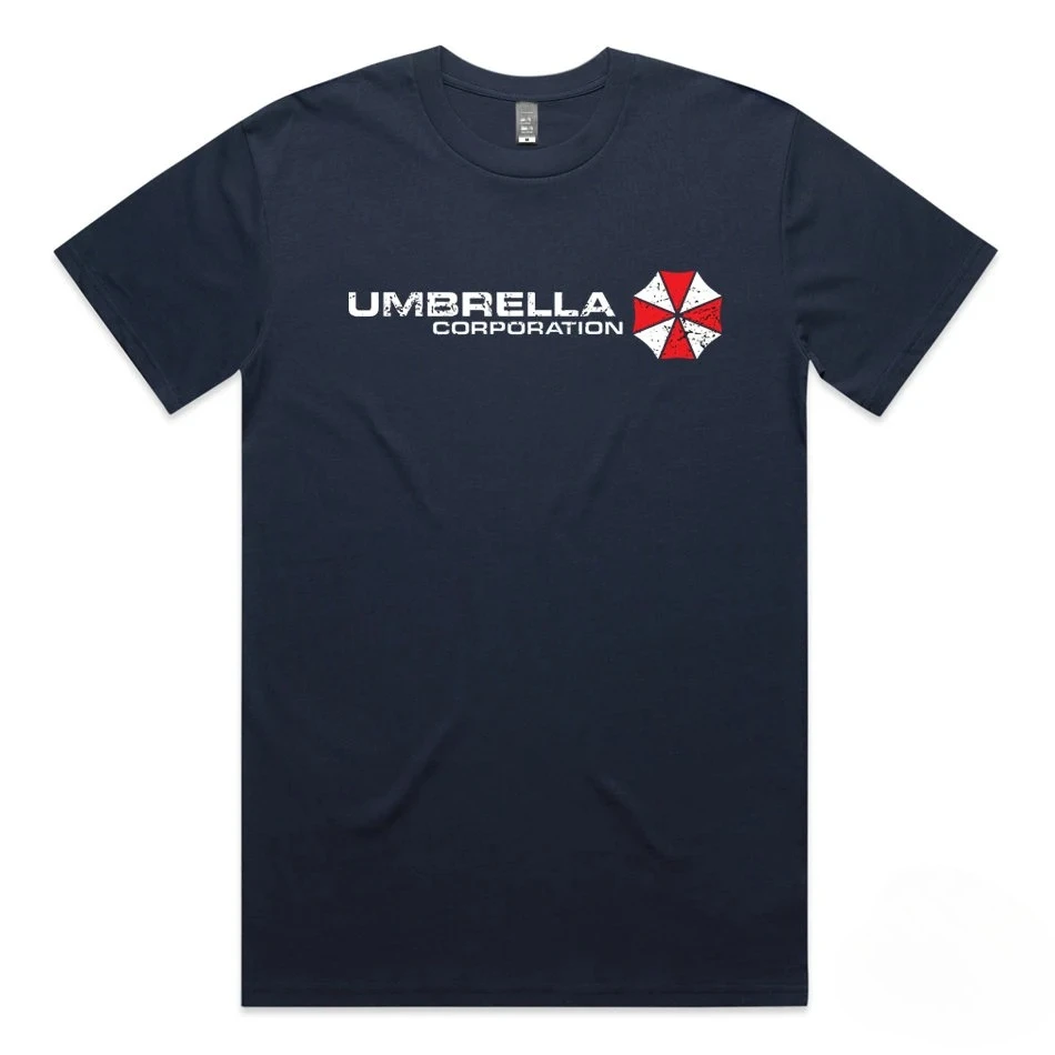 Resident Evil Umbrella Corporation logo graphics 100%Cotton unisex shirt 2026 Summer New Men's fashion Y2k Short sleeve Tshirt