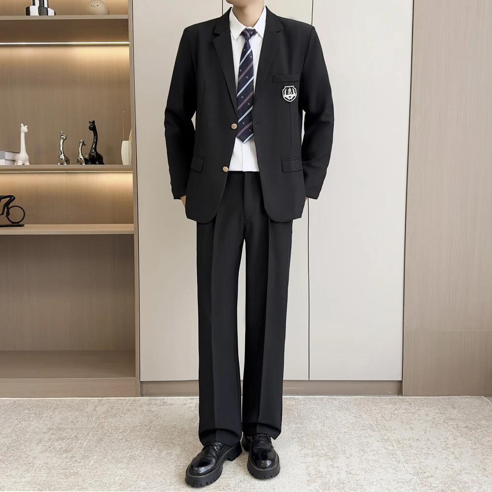 2026 New Style Men's Suit - Korean Fashion Suit - Soft and Breathable Trendy Solid Color Suit Set - S-5XL