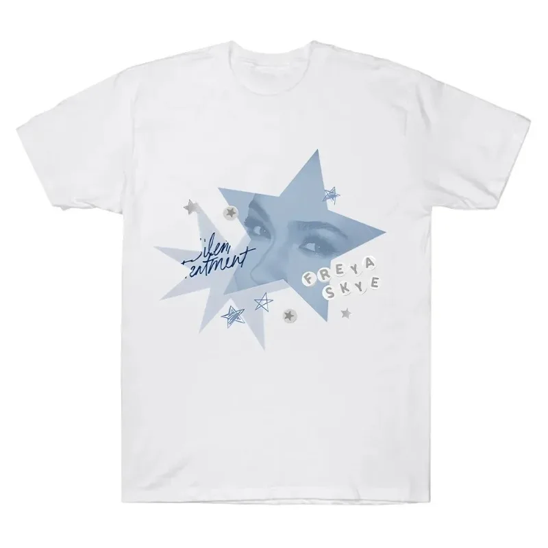 Silent Treatment Freya Skye Graphic Oversized Y2k T Shirt Men Women Casual Harajuku Street Hip Hop Female Male Clothing