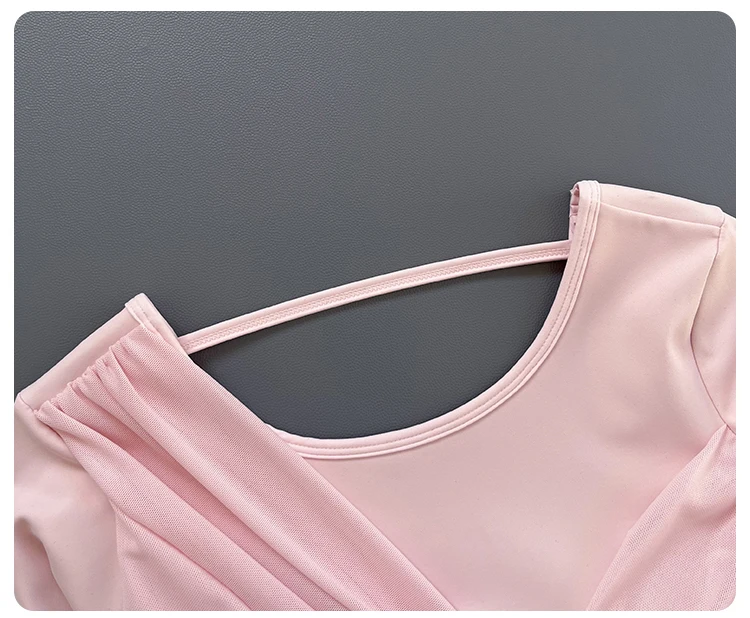 Women Front Twist Crop Long Sleeve Yoga Top Back Strap Slim Quick Dry Breathable Running Fitness Sports Tee ****