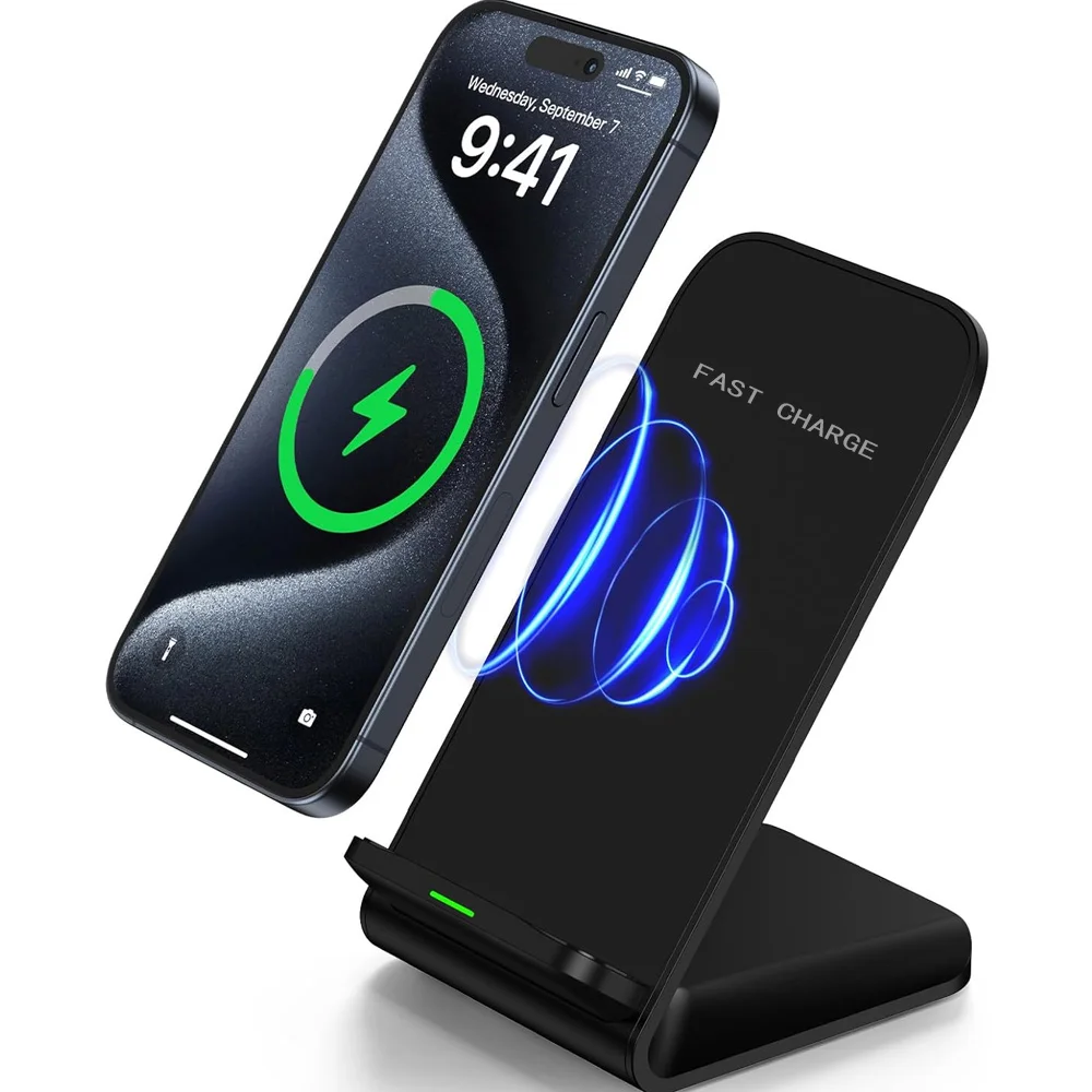 Wireless Charger Fast Support for Samsung S24 S23 S22 21 Ultra Quick Charging Stand For iPhone 17-12Pro Max Xiaomi17 15 14