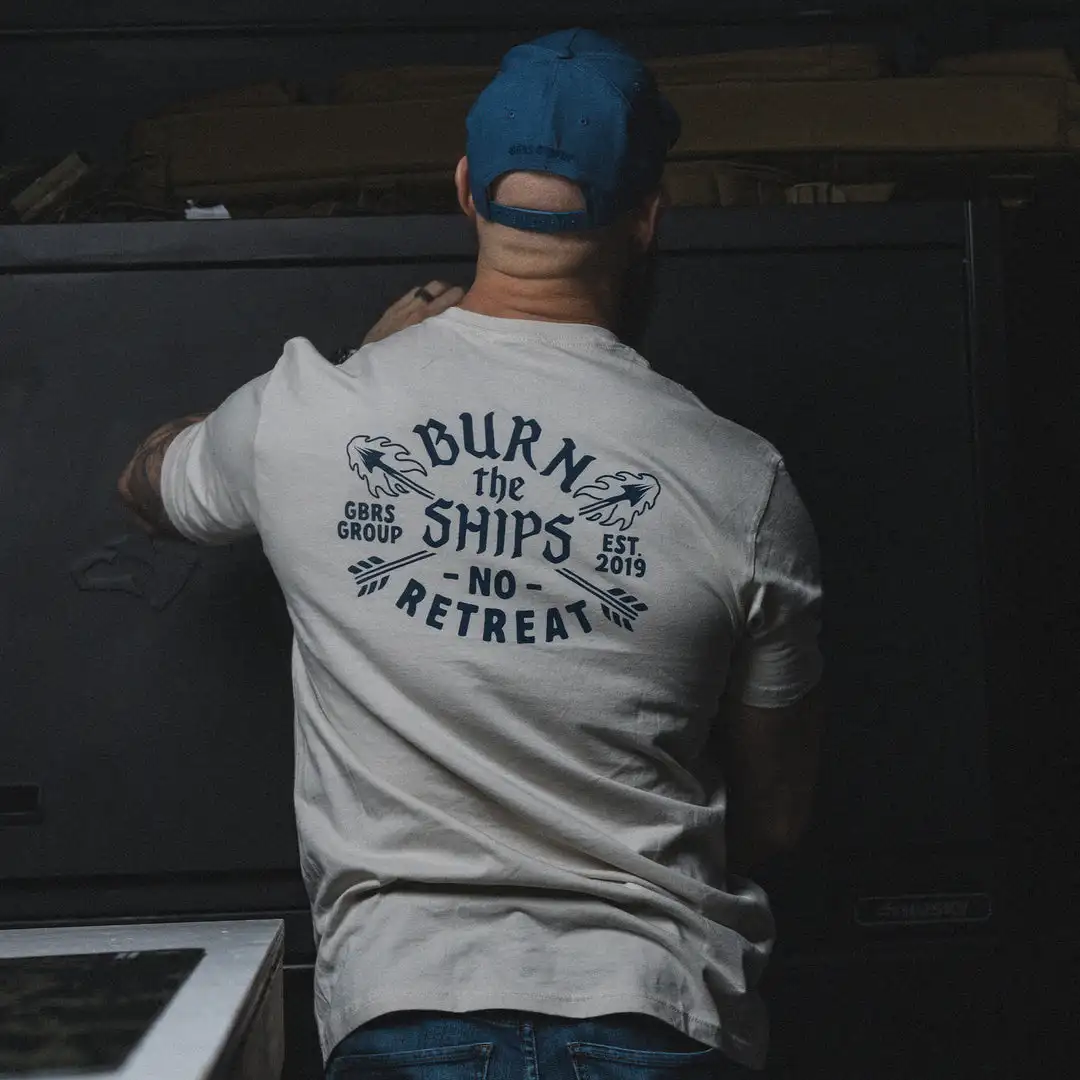 No Retreat Outdoor Military Training Tactical Casual T-Shirt Men's and Women's Luxury Brand Top