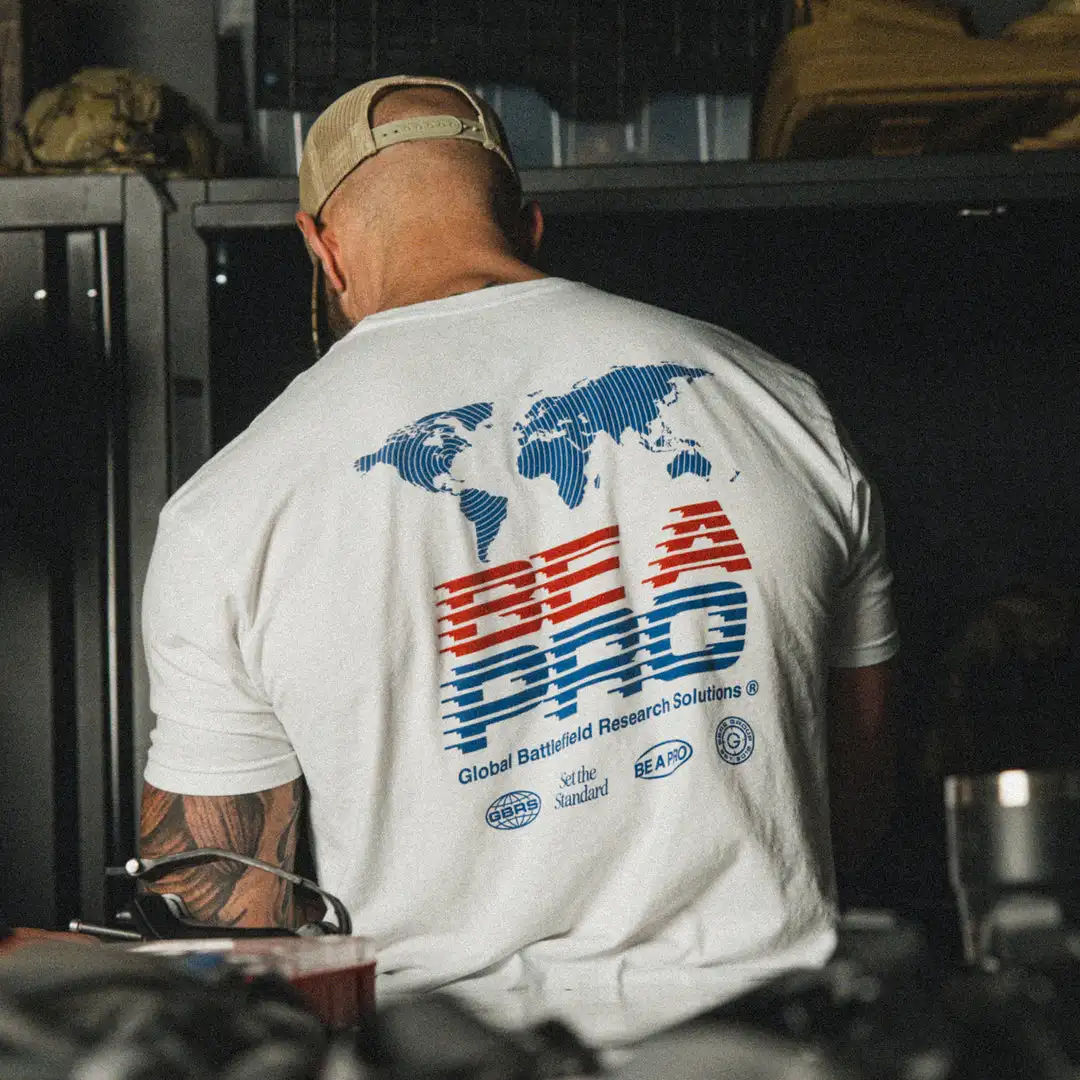 R. W.B. Be A Pro Military Training Tactical Casual T-shirt Men's and Women's Luxury Brand Top