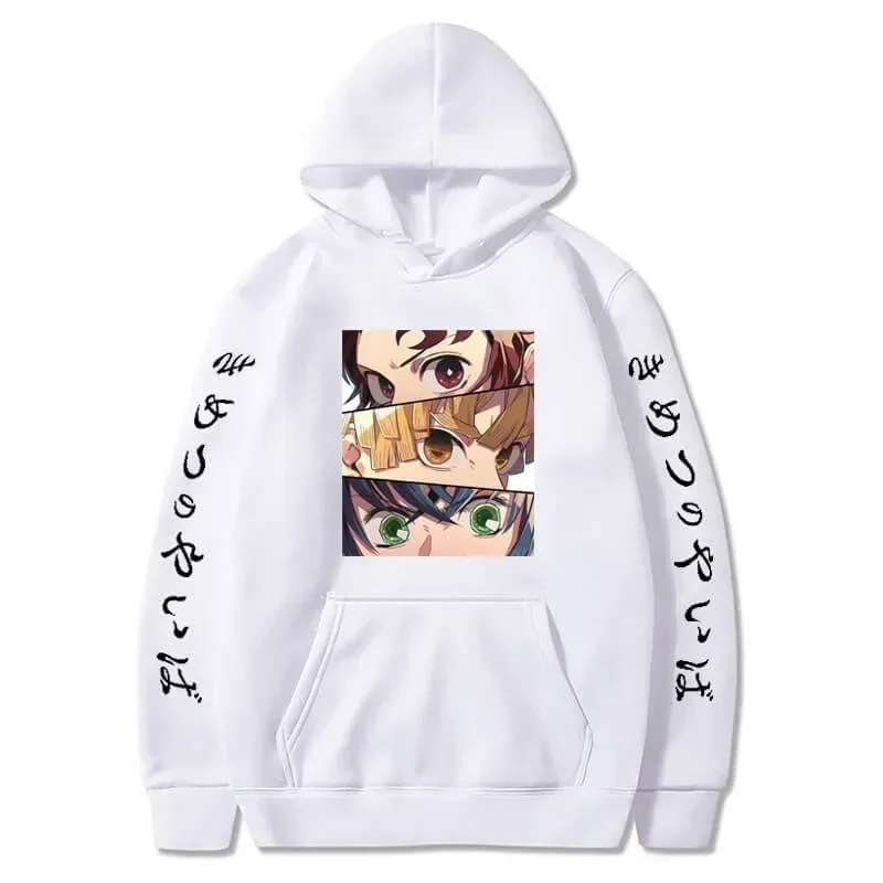 2026 New Demon Slayer Graphic Printed Hoodie Sweatshirt Men's and Women's Hoodie Men's Tops Sports Hoodie Harajuku Y2K Hoodie
