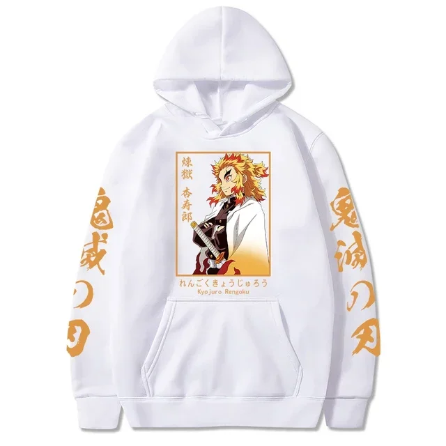 2026 New Demon Slayer Graphic Printed Hoodie Sweatshirt Men's and Women's Hoodie Men's Tops Sports Hoodie Harajuku Y2K Hoodie