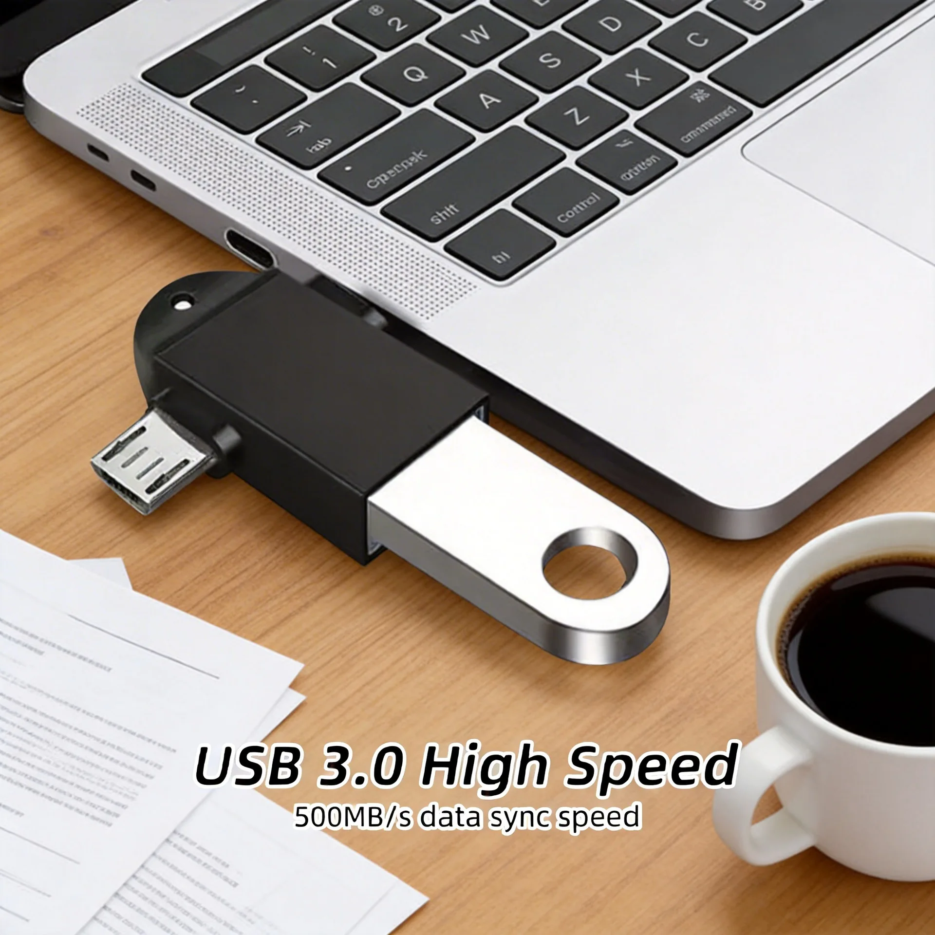 16PCS USB3.0 Connector to USB-C Male to Female Adapter, OTG USB Converter for SSD/HDD, Data Cable Extender, ExpansionAdapter