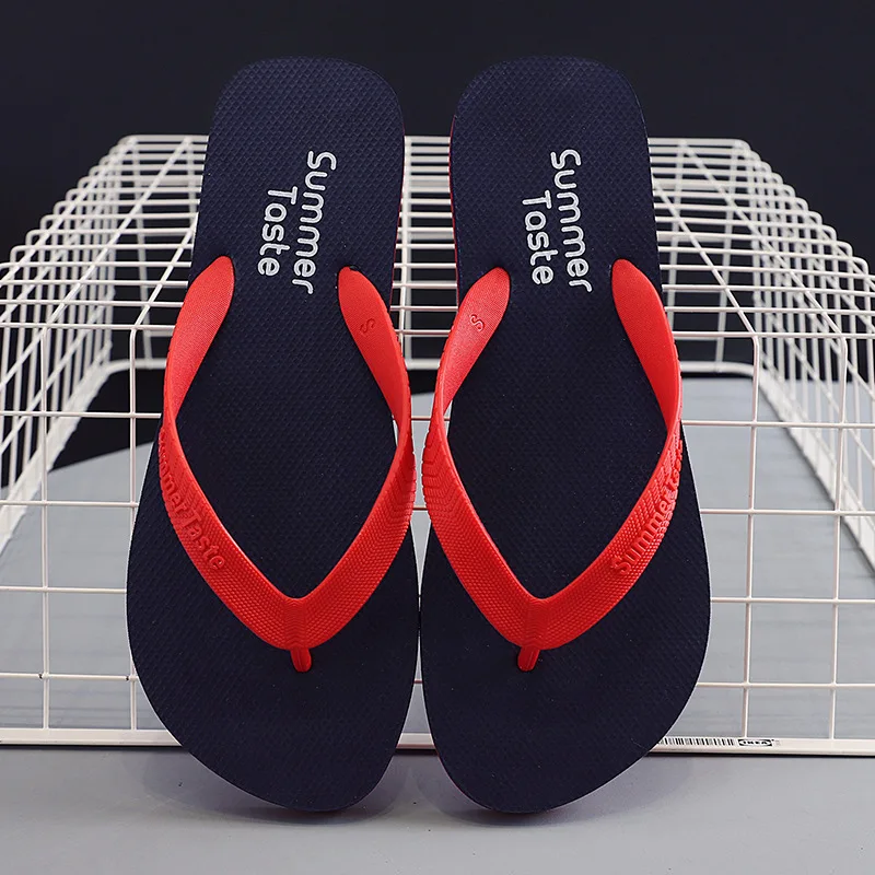 Men's Flip-flops Summer Indoor Outdoor Lightweight Comfortable Non-slip Street Walking Beach Vacation Slides Sandalias Hombre