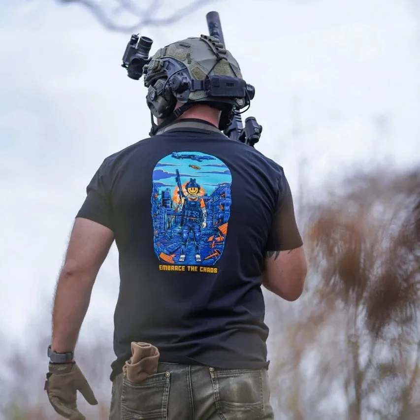 2026 Embrace The Chaos – Savage Tacticians Exhaust Ventilation for Cooling Suitable for Exercise Wear