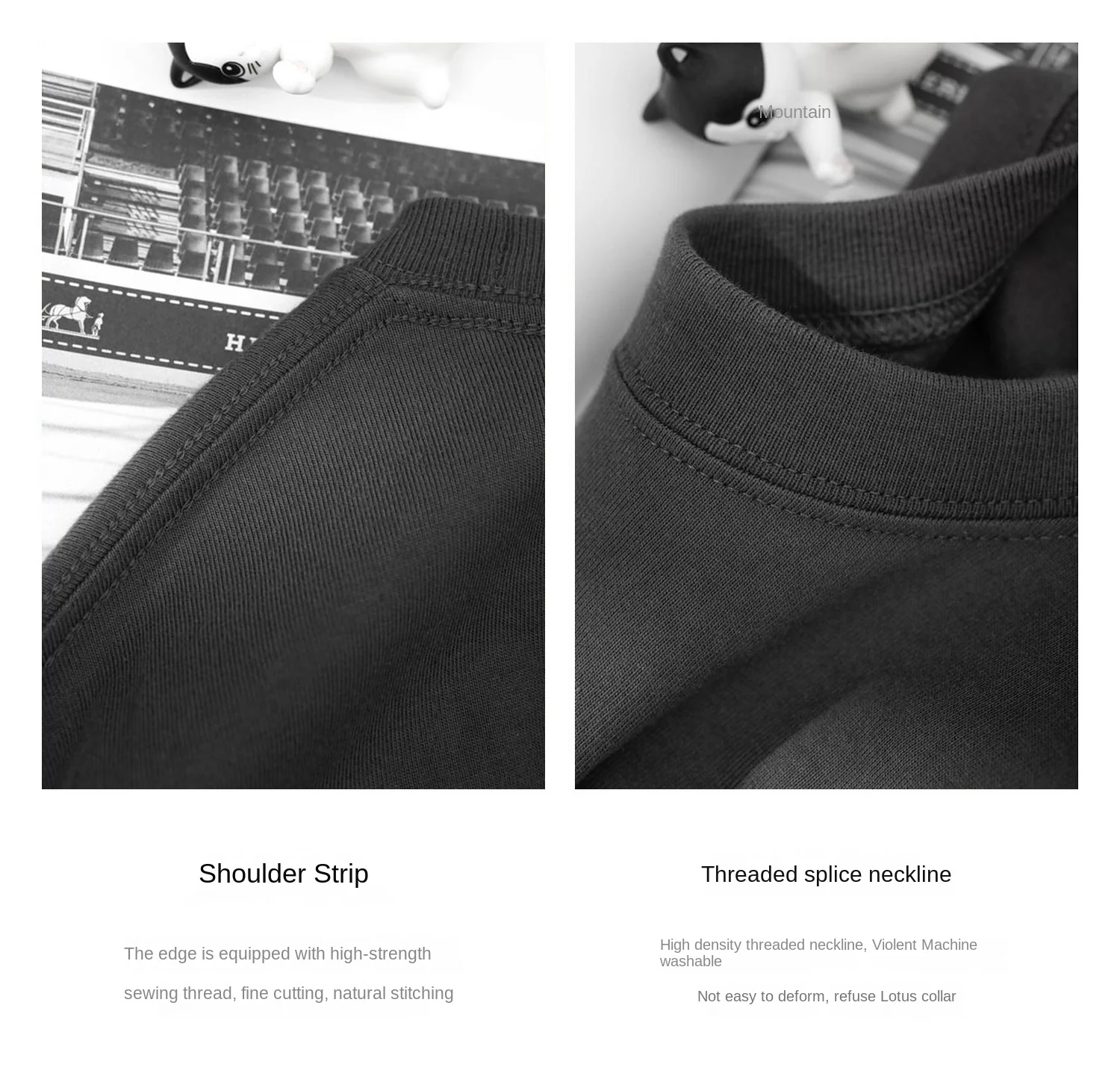 300g Cotton T-Shirts Men Short Sleeved Heavyweight Summer Round Neck Loose Breathable Shirt for Men Women Basic Tees