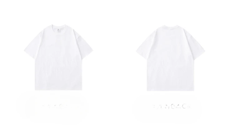 300g Cotton T-Shirts Men Short Sleeved Heavyweight Summer Round Neck Loose Breathable Shirt for Men Women Basic Tees
