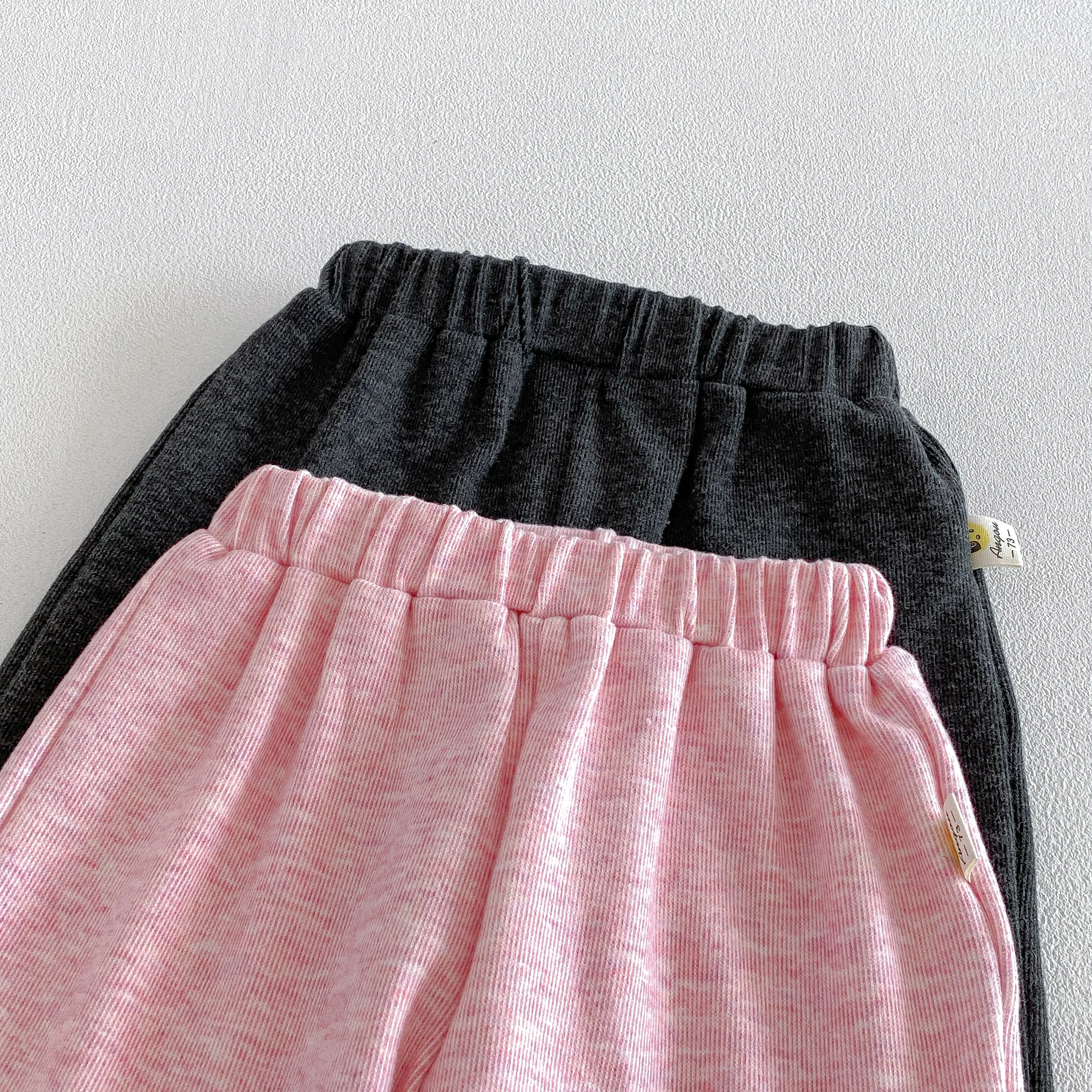 New Spring-Autumn Style Men's and Women's Baby-Sized Korean-Style Fake Two-Piece Hooded Base Shirt and Wide-Leg Pants Set