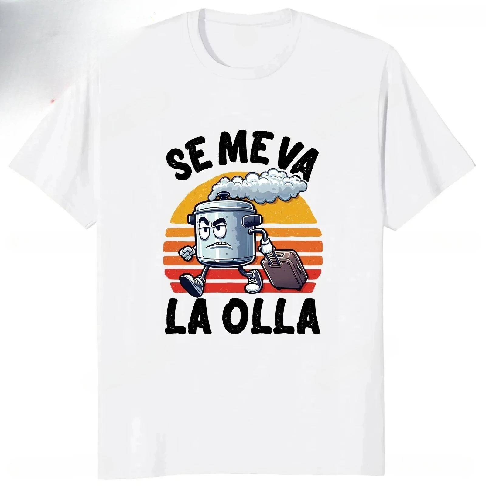 Me Suda El Nabo Women's Sleeve Printed T-shirt Funny Spanish Jokes Vintage Soft Casual Tops Women Clothing Graphic Tshirts