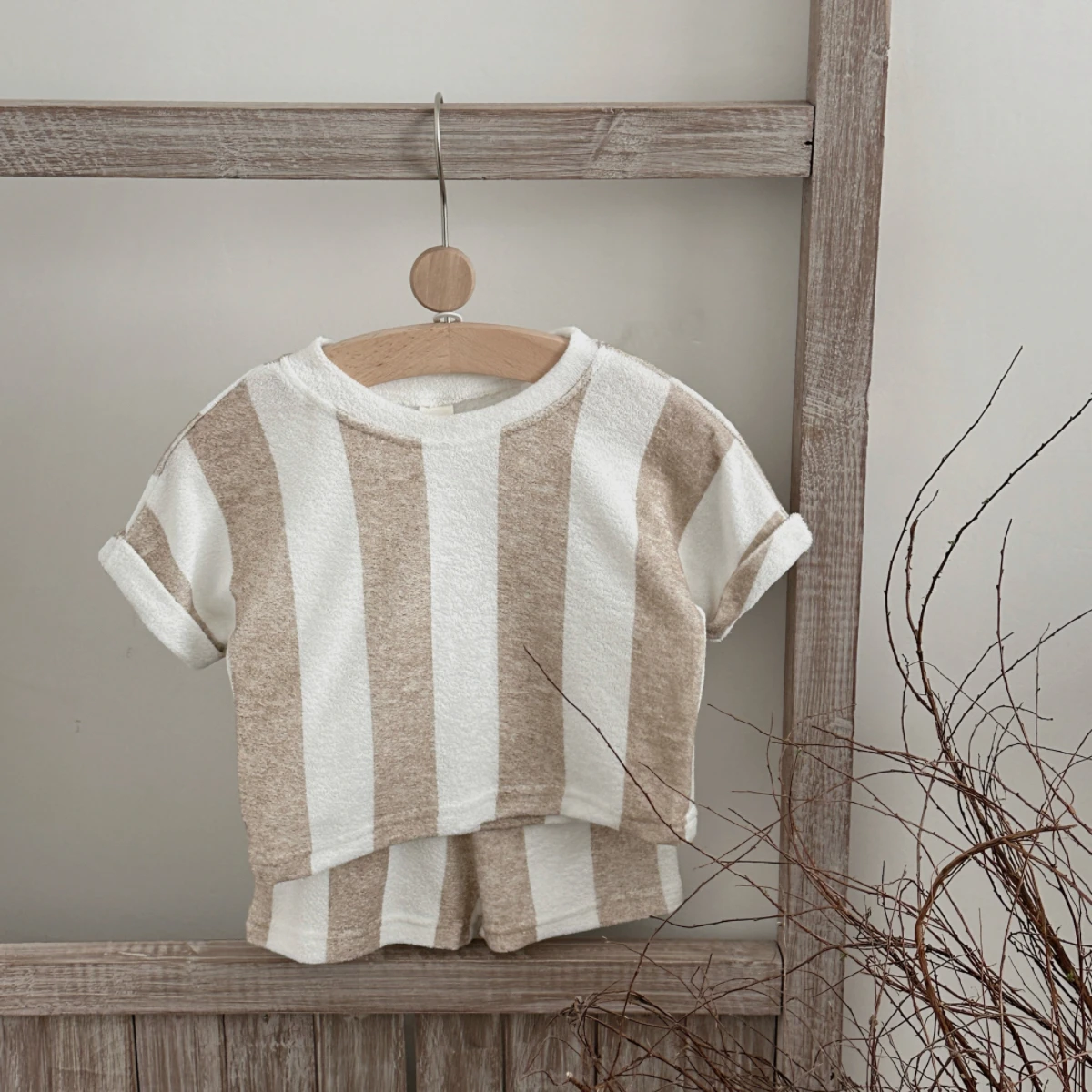 Kids Clothes Children's Striped Suit Short-sleeved+shorts 2-piece T-shirt Summer Baby Clothes Children Clothing Boys Girls