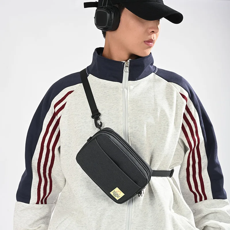 Mini Nylon Crossbody Bag Men Women Small Shoulder Sling Bag Waterproof Oxford Satchel Phone Wallet Chest Pack Simple School