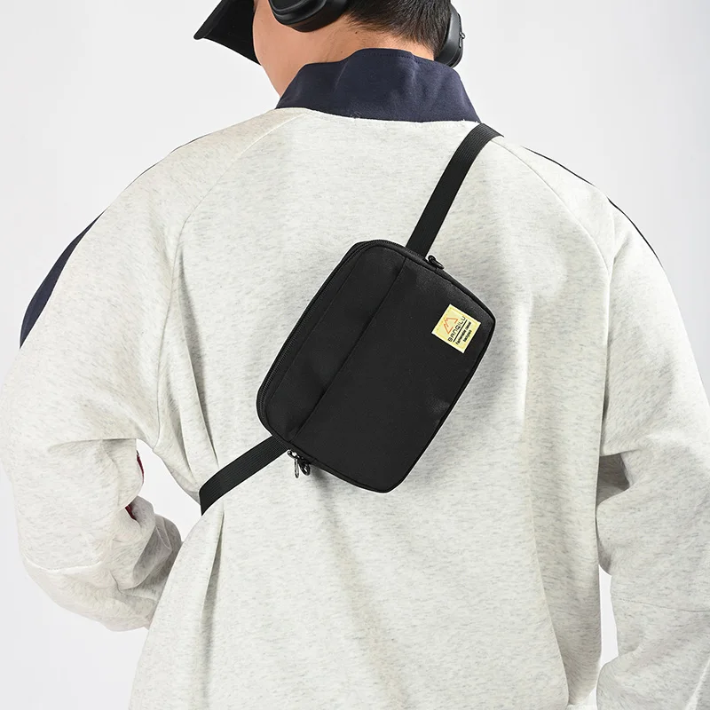 Mini Nylon Crossbody Bag Men Women Small Shoulder Sling Bag Waterproof Oxford Satchel Phone Wallet Chest Pack Simple School
