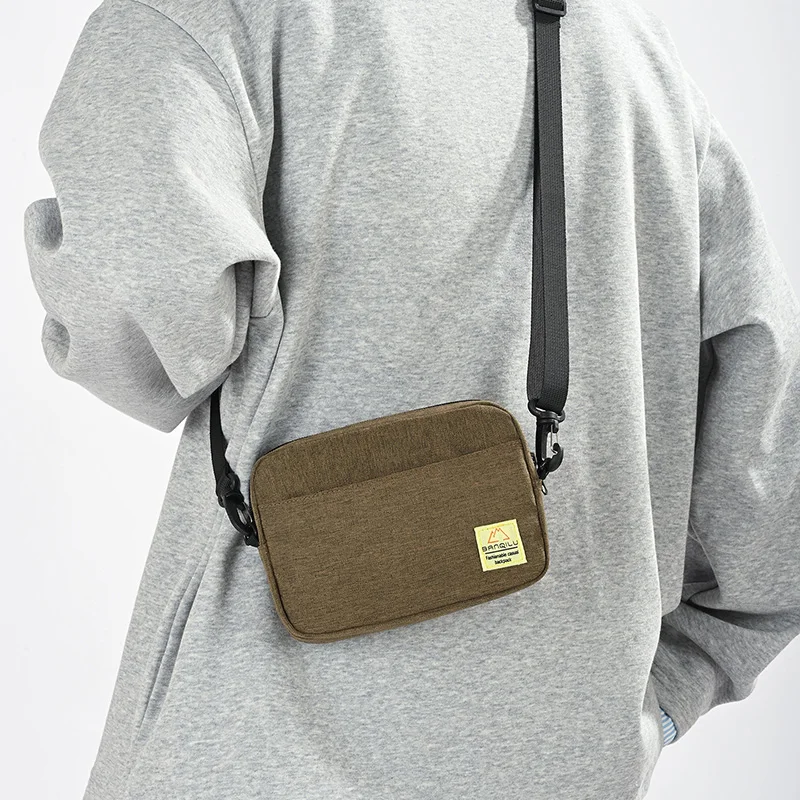 Mini Nylon Crossbody Bag Men Women Small Shoulder Sling Bag Waterproof Oxford Satchel Phone Wallet Chest Pack Simple School