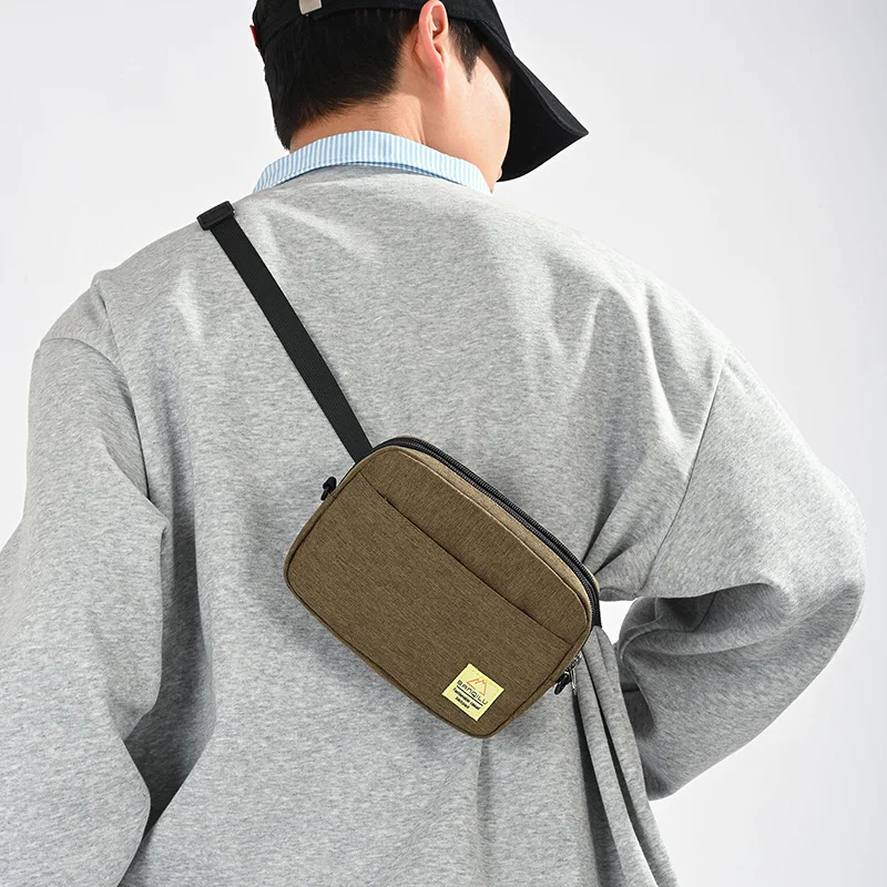 Mini Nylon Crossbody Bag Men Women Small Shoulder Sling Bag Waterproof Oxford Satchel Phone Wallet Chest Pack Simple School
