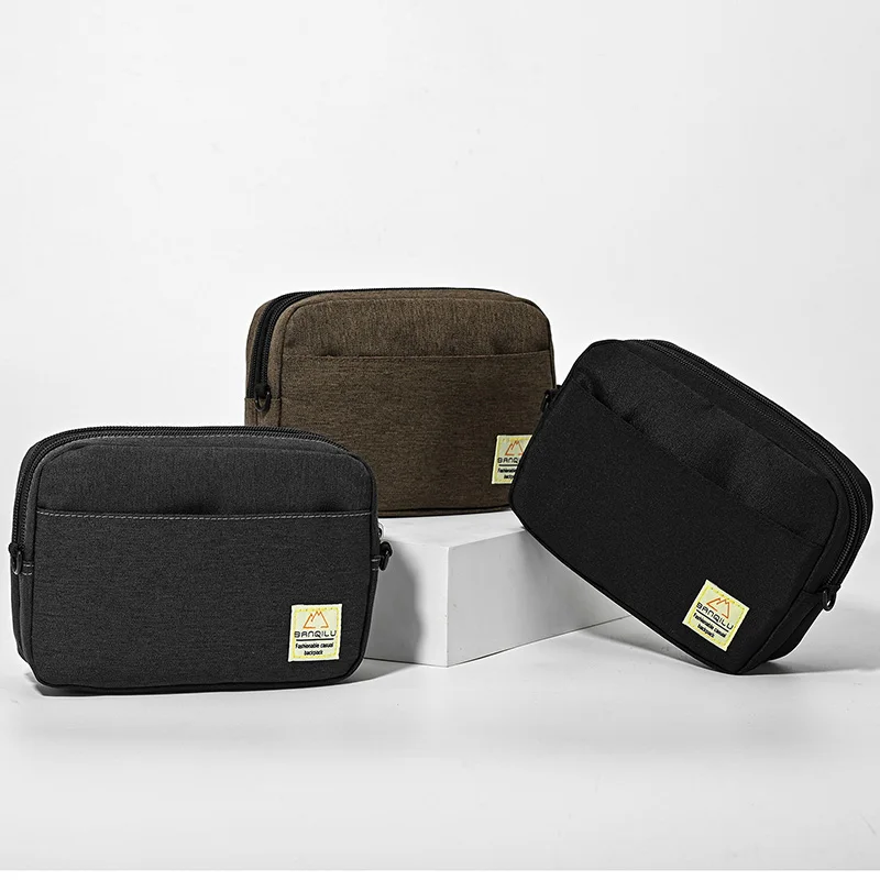 Mini Nylon Crossbody Bag Men Women Small Shoulder Sling Bag Waterproof Oxford Satchel Phone Wallet Chest Pack Simple School