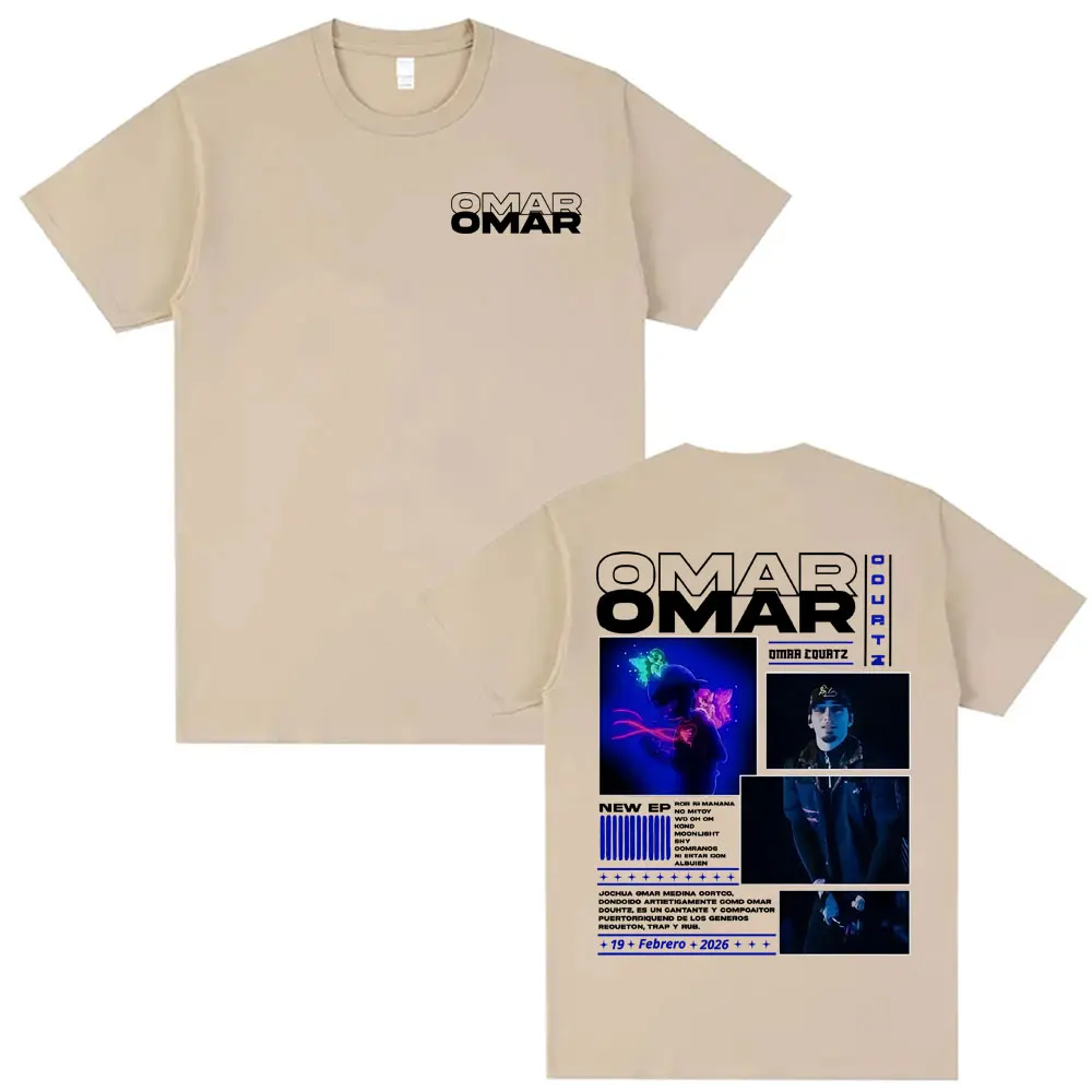 Omar Courtz Por Si Manana No Estoy 2026 Tour Cover T Shirt Unisex Harajuku Aesthetic Oversized T-shirts Men Summer Tops T Shirts