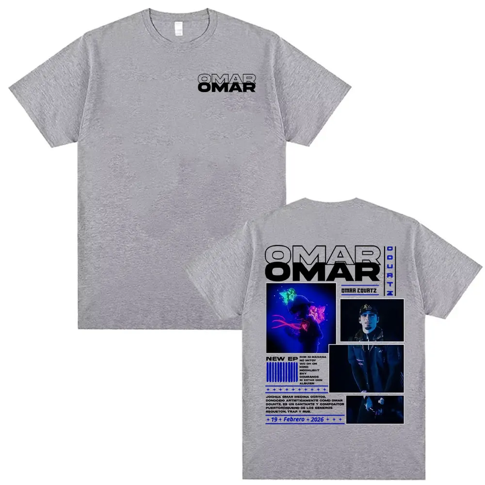 Omar Courtz Por Si Manana No Estoy 2026 Tour Cover T Shirt Unisex Harajuku Aesthetic Oversized T-shirts Men Summer Tops T Shirts