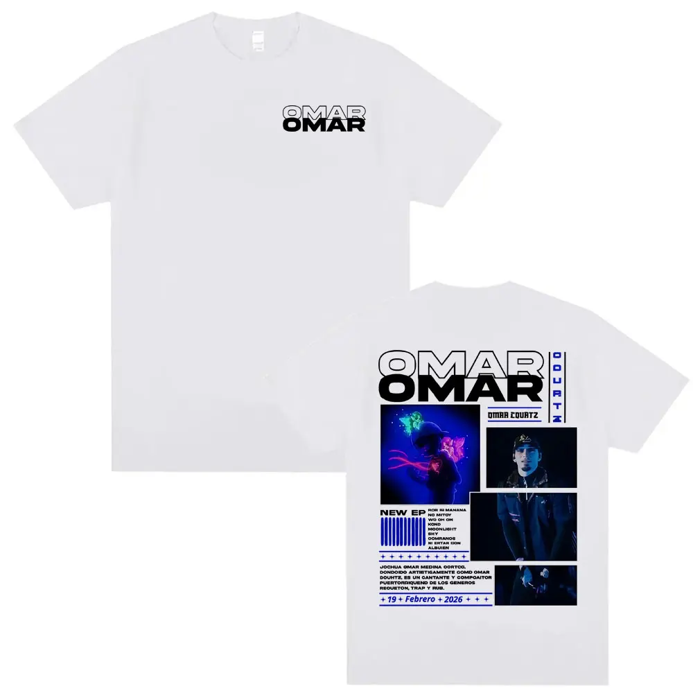 Omar Courtz Por Si Manana No Estoy 2026 Tour Cover T Shirt Unisex Harajuku Aesthetic Oversized T-shirts Men Summer Tops T Shirts