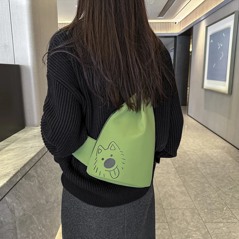 Cartoon Chest Sling Bag for Women – Small Crossbody Daypack for Travel Sport & Casual Everyday Use