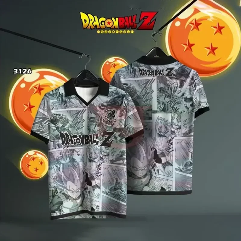 2026 Summer Dragon Ball Retro Fitness T-shirt Men's Oversized 3D Printed Short-sleeved Family Unisex Children's Sports Shirt