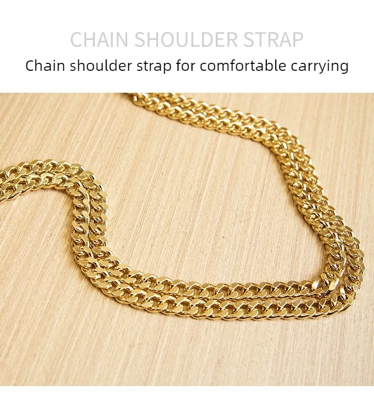 LK Manufacturer Direct Sale Fashion Versatile High-End Snake Print Glossy Leather Single Shoulder Crossbody Chain Bag