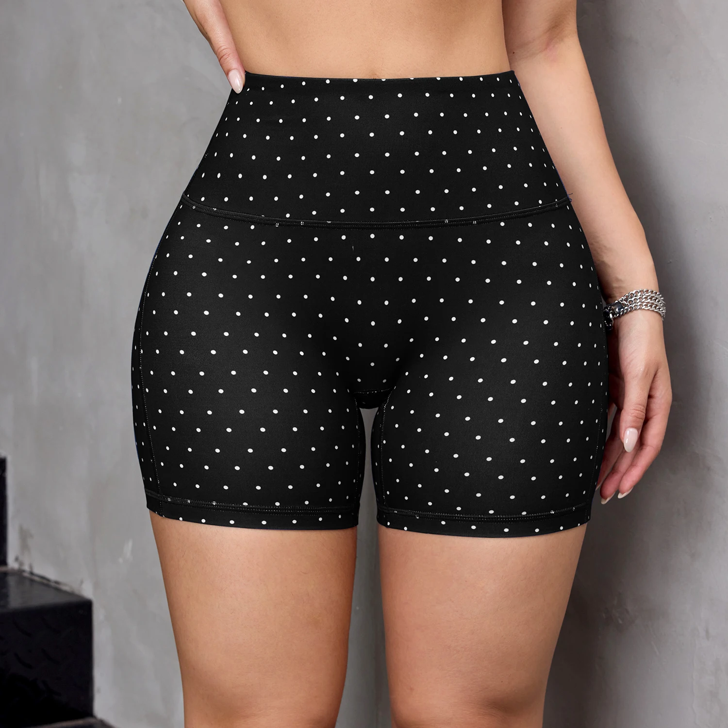 Summer High Waisted Yoga Shorts For Women Fashionable and Sexy Running Fitness Pants Solid Color Yoga Leggings Elastic Tights