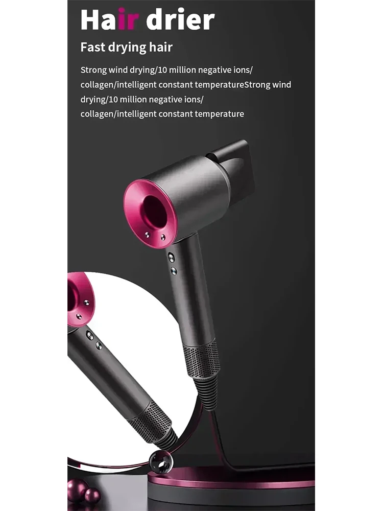 5 in 1 Professional Hair Dryer, with Hot and Cold Air Functionality - Lightweight and Thermostatic Styling Tool for Smooth Hair