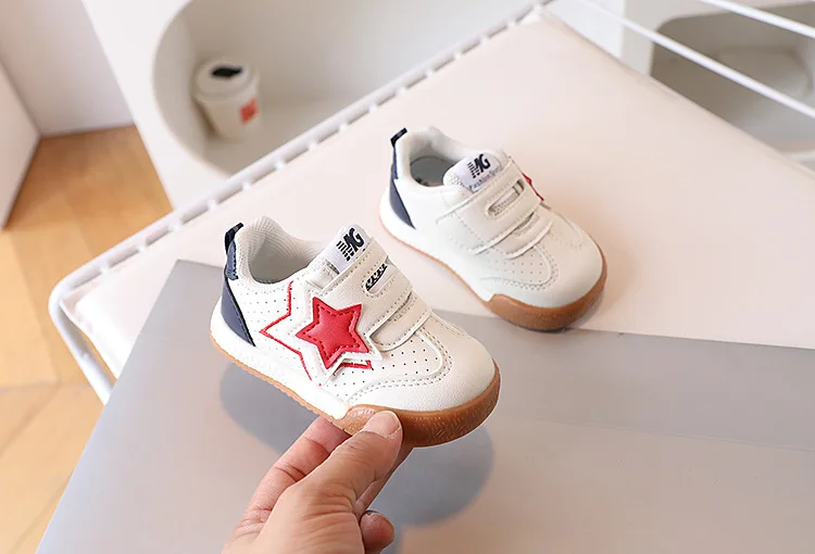 2026 Fashion Toddler Shoes For Baby PU Leather Infant Girl's Sneakers Soft-soled Ergonomics Newborn Boy's Sport Shoes First Step