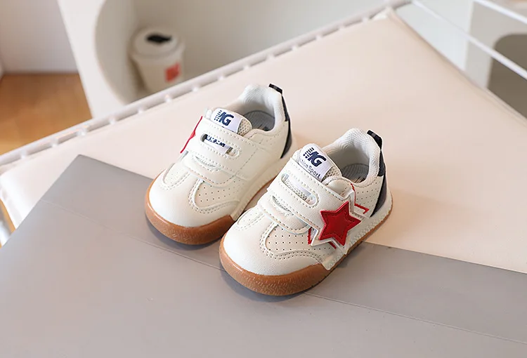 2026 Fashion Toddler Shoes For Baby PU Leather Infant Girl's Sneakers Soft-soled Ergonomics Newborn Boy's Sport Shoes First Step