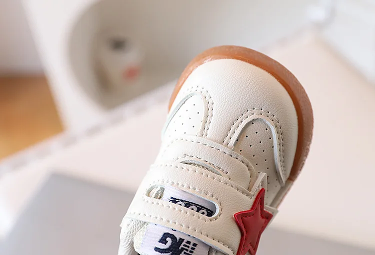 2026 Fashion Toddler Shoes For Baby PU Leather Infant Girl's Sneakers Soft-soled Ergonomics Newborn Boy's Sport Shoes First Step