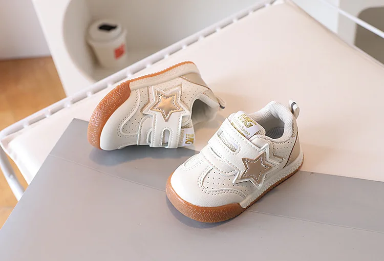2026 Fashion Toddler Shoes For Baby PU Leather Infant Girl's Sneakers Soft-soled Ergonomics Newborn Boy's Sport Shoes First Step
