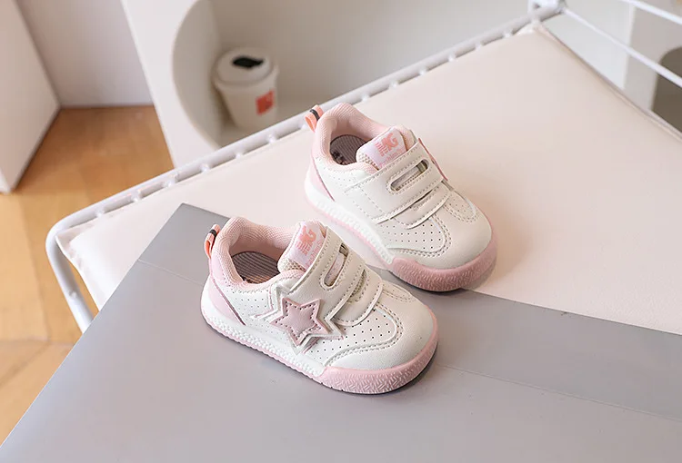 2026 Fashion Toddler Shoes For Baby PU Leather Infant Girl's Sneakers Soft-soled Ergonomics Newborn Boy's Sport Shoes First Step