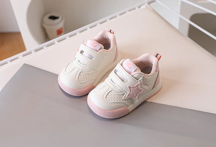 2026 Fashion Toddler Shoes For Baby PU Leather Infant Girl's Sneakers Soft-soled Ergonomics Newborn Boy's Sport Shoes First Step